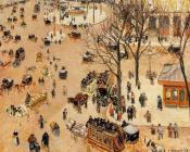 卡米耶 毕沙罗 : Place du Theatre Francais